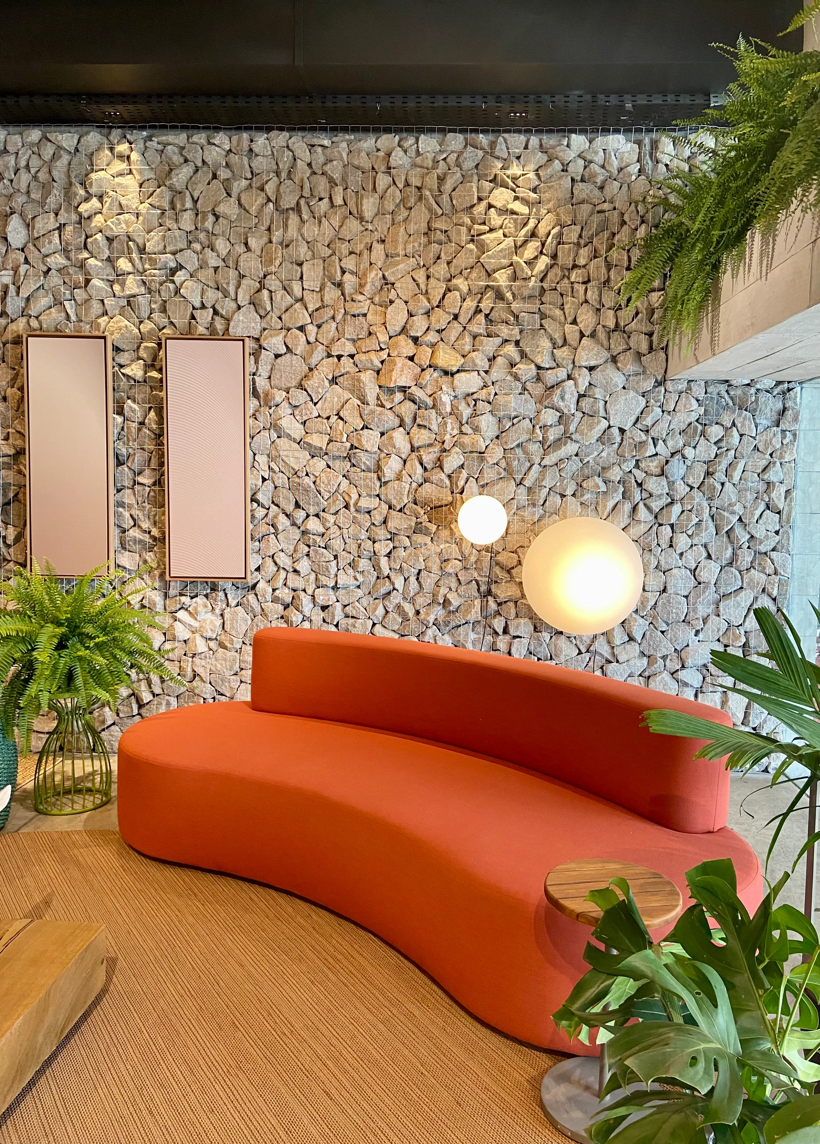 Composição Craft — área externa com sofás modulares